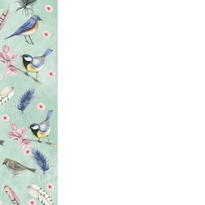 Felicitatiekaart vogels leeftijd 2
