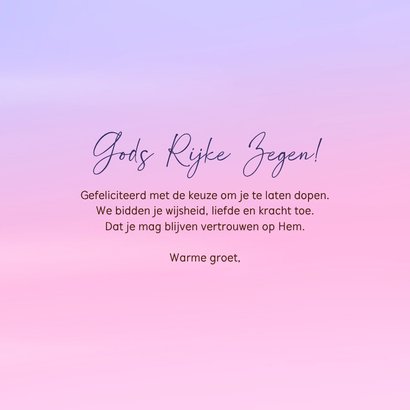 Felicitatiekaart volwassendoop - vliegende arend 3