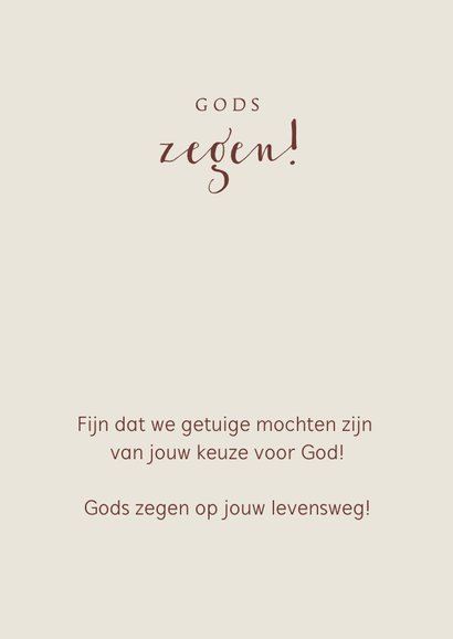 Felicitatiekaart voor belijdenis met kruis en landschap 3