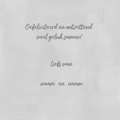 Felicitatiekaart voor de geboorte jongen met wegwijzer hout 3