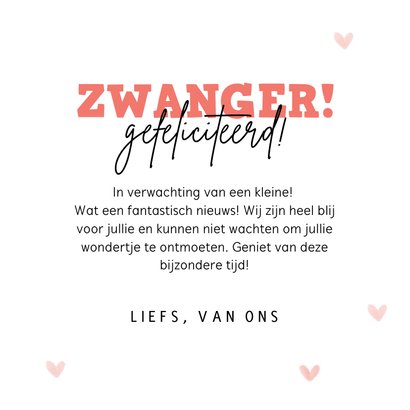 Felicitatiekaart voor een stel dat in verwachting is 3