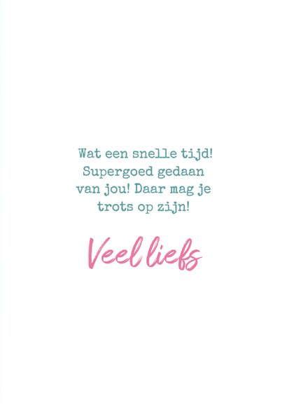 Felicitatiekaart voor hardloopwedstrijd 3