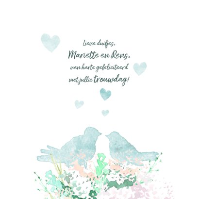 Felicitatiekaart voor trouwdag 3