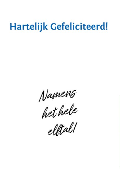 Felicitatiekaart voor voetballende man 2