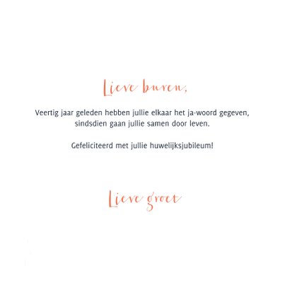Felicitatiekaart vrouw rode bloemetjes door de brieven 3