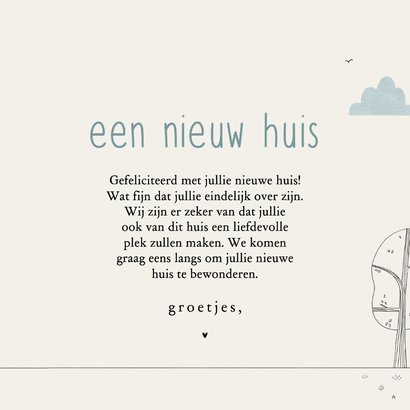 Felicitatiekaart vul een huis met liefde illustratie 3