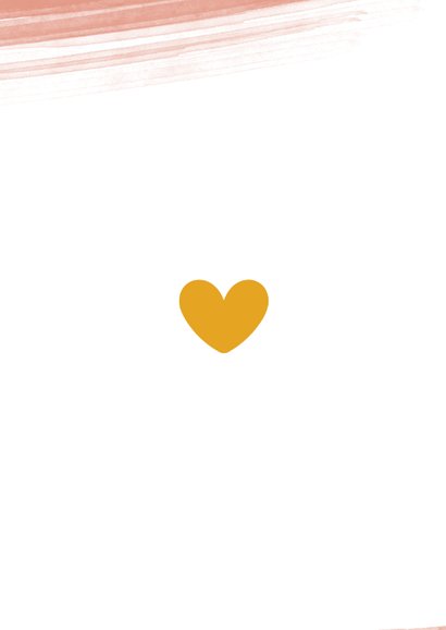 Felicitatiekaart You are loved geboorte meisje waterverf 2