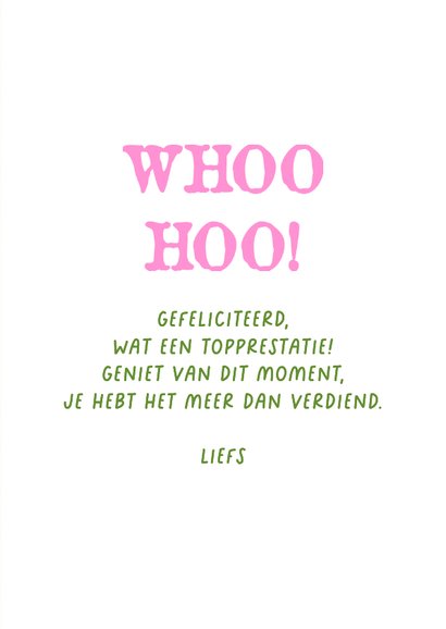 Felicitatiekaart you did it prestatie gefeliciteerd kleurrij 3