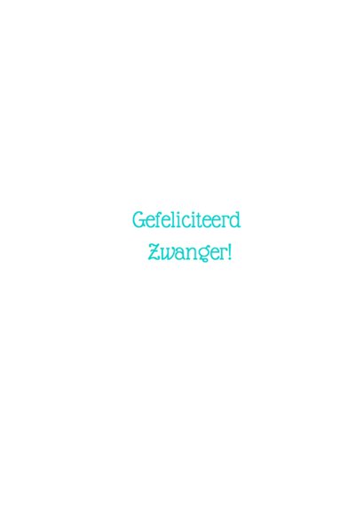 Felicitatiekaart zwanger grappig 3
