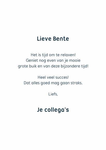 Felicitatiekaart zwanger zwangerschapsverlof | Kaartje2go Felicitatiekaart Zwanger Zwangerschapsverlof | Kaartje2Go