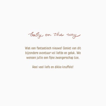 Felicitatiekaart zwangerschap met beren 3