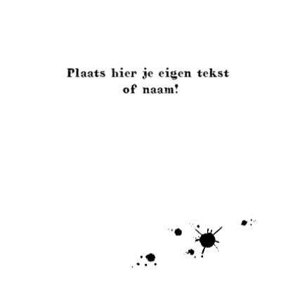 Felicitatiekaart Zwart Wit Hart 3