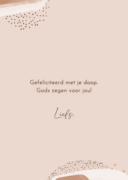 Felicitatiekaartje doop nude kruis 3