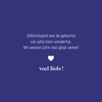 Felicitatiekaartje geboorte elfje droom groot kleintje 3