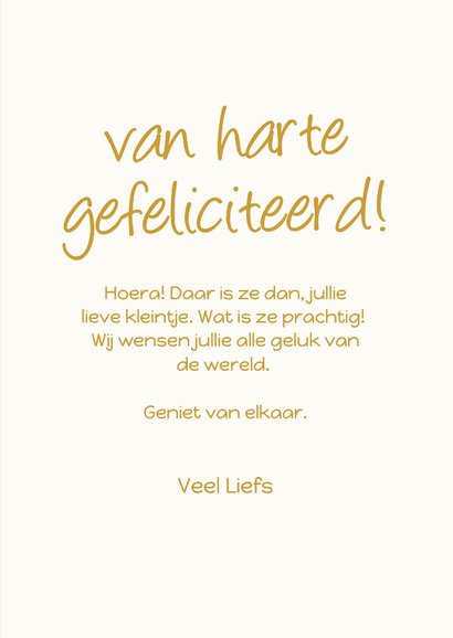 felicitatiekaartje geboorte meisje waslijn roze gestreept 3