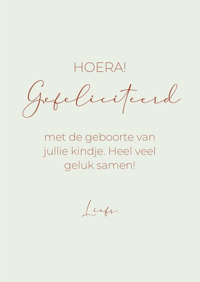 Felicitatiekaartje geboorte vosje 3