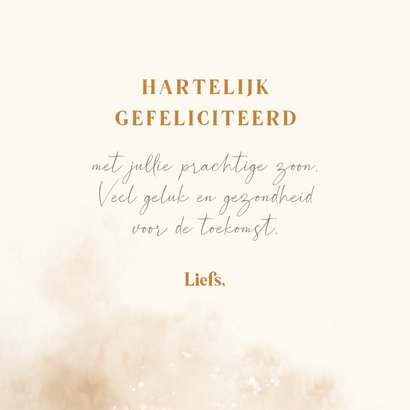 Felicitatiekaartje geboorte welpje 3