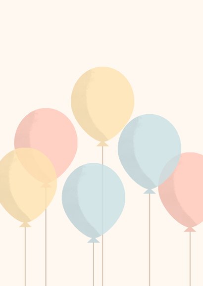 Felicitatiekaartje met ballonnen hoera zwanger 2