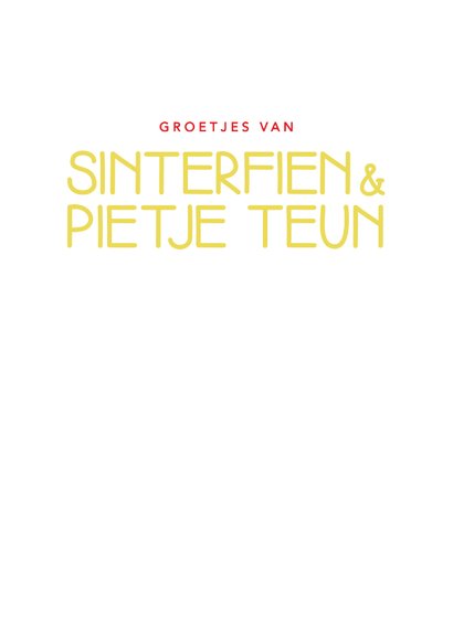 Fien & Teun Sinterklaaskaart 3