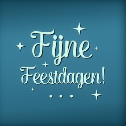 Fijne feestdagen letters sierlijk 2