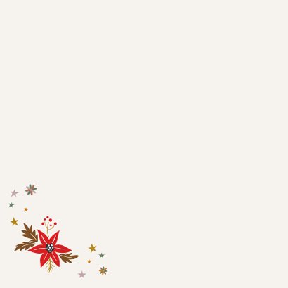 Fijne feestdagen - love christmas - kerstkaart Achterkant
