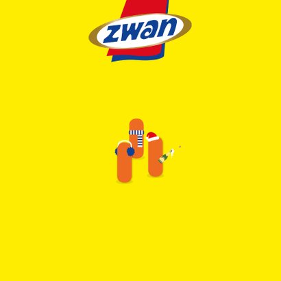 Fijne Feesten met de Zwan Vriendjeskaart Achterkant