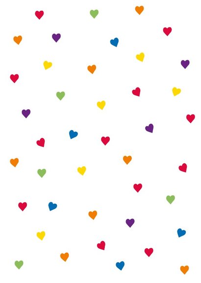 Fijne Valentijnsdag met alle kleuren hartjes en eigen naam 2