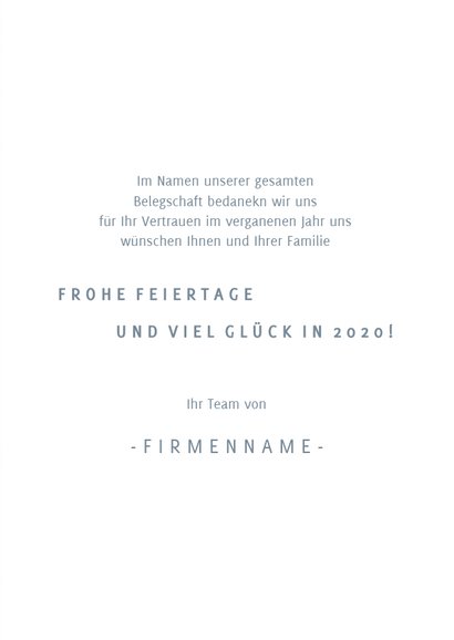 (Firmen-)Weihnachtskarte grafische Weihnachtsbäume 3