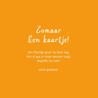 Fleurige zomaar kaart met vogels en bloemen 3