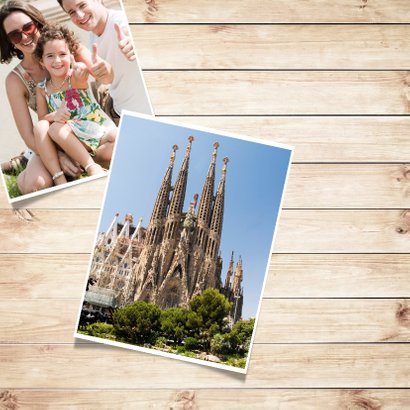 Foto collage kaart - vakantie 2