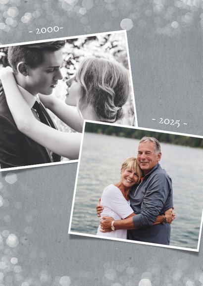 Foto-Einladungskarte zur Silberhochzeit 2
