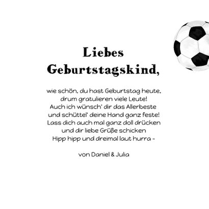 Foto-Geburtstagskarte Fußball 3