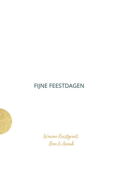 Foto kerstkaart confetti patrol en goud 3