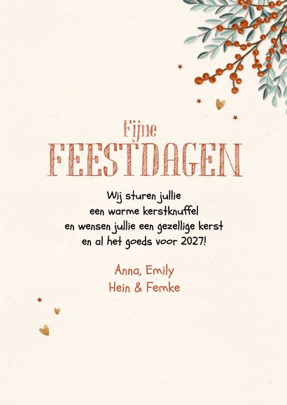 Foto-kerstkaart 'Een knuffel voor kerst' 3