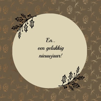 Foto kerstkaart met een sfeervolle achtergrond 3