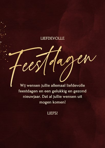 Foto kerstkaart met sprankelend hart van glitters 3