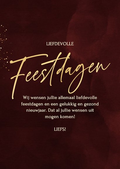 Foto kerstkaart met sprankelend hart van glitters 3