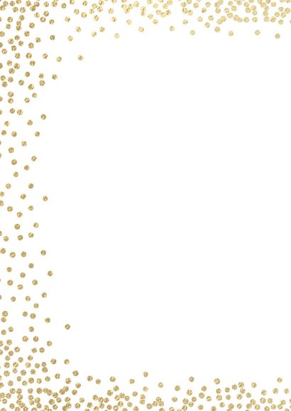 Foto kerstkaart witte dots confetti 2