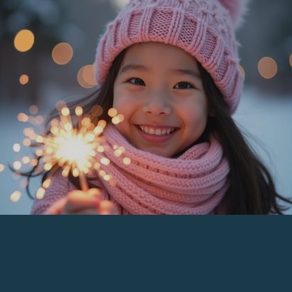 Foto nieuwjaarskaart met aanpasbare tekst 2