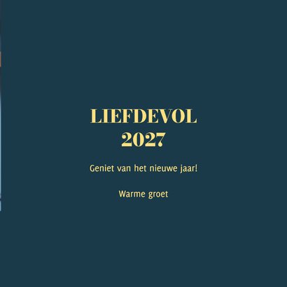 Foto nieuwjaarskaart met aanpasbare tekst 3