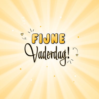 Foto vaderdag kaart blij met jou handlettering zonnestralen 2