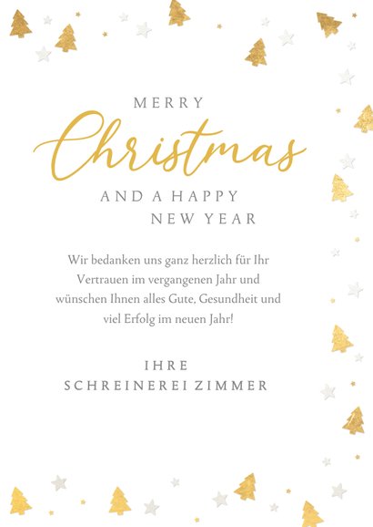 Foto-Weihnachtskarte geschäftlich 'Merry Christmas' 3