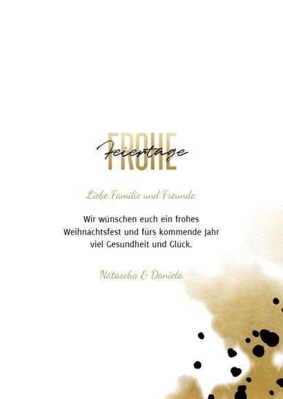 Foto-Weihnachtskarte Happy Holidays 3