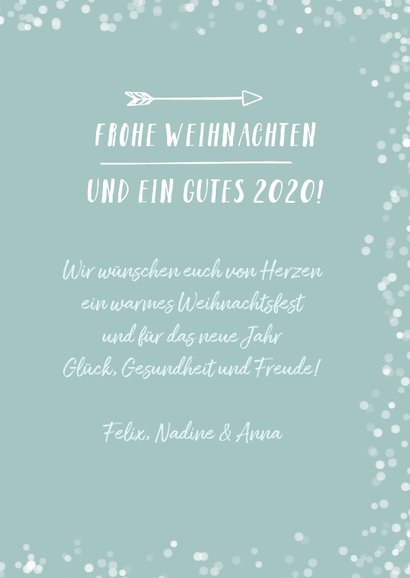 Foto-Weihnachtskarte Schneegestöber 3