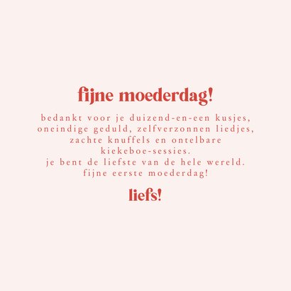 Fotocollage fijne moederdag met 7 foto's en hartjes 3