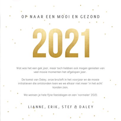 Fotocollage kerstkaart terugblik op 2020 met eigen foto's 3