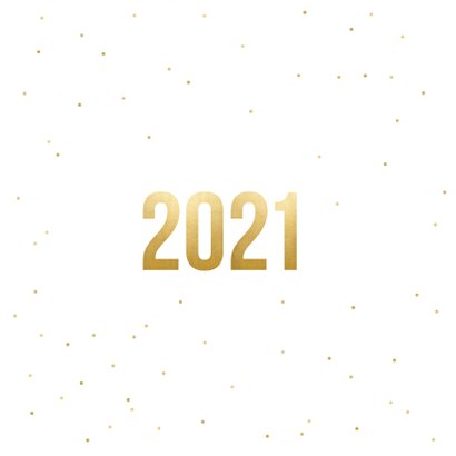 Fotocollage kerstkaart terugblik op 2020 met eigen foto's Achterkant