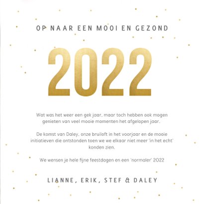Fotocollage kerstkaart terugblik op 2021 met eigen foto's 3