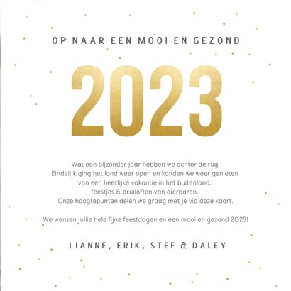 Fotocollage kerstkaart terugblik op 2022 met eigen foto's 3