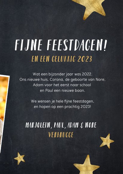 Fotocollage moderne kerstkaart met hoogtepunten 2022 3